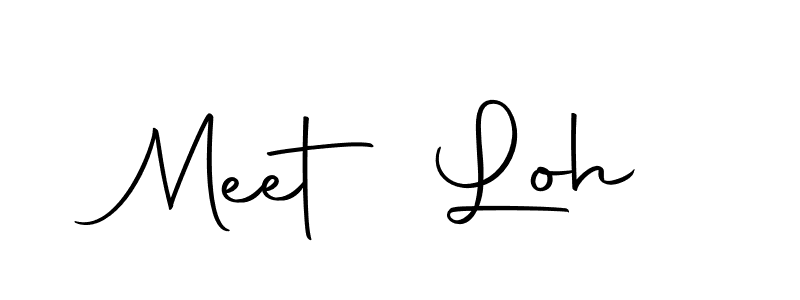 The best way (Autography-DOLnW) to make a short signature is to pick only two or three words in your name. The name Meet Loh include a total of six letters. For converting this name. Meet Loh signature style 10 images and pictures png