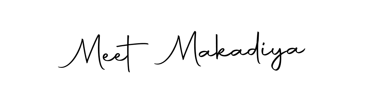 Design your own signature with our free online signature maker. With this signature software, you can create a handwritten (Autography-DOLnW) signature for name Meet Makadiya. Meet Makadiya signature style 10 images and pictures png