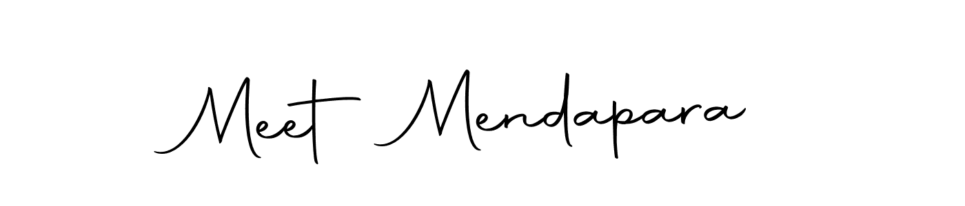 How to make Meet Mendapara name signature. Use Autography-DOLnW style for creating short signs online. This is the latest handwritten sign. Meet Mendapara signature style 10 images and pictures png