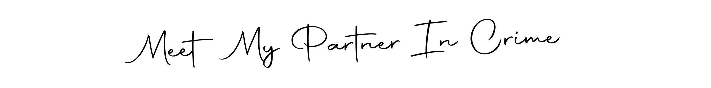 Check out images of Autograph of Meet My Partner In Crime name. Actor Meet My Partner In Crime Signature Style. Autography-DOLnW is a professional sign style online. Meet My Partner In Crime signature style 10 images and pictures png