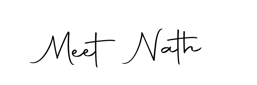 Design your own signature with our free online signature maker. With this signature software, you can create a handwritten (Autography-DOLnW) signature for name Meet Nath. Meet Nath signature style 10 images and pictures png