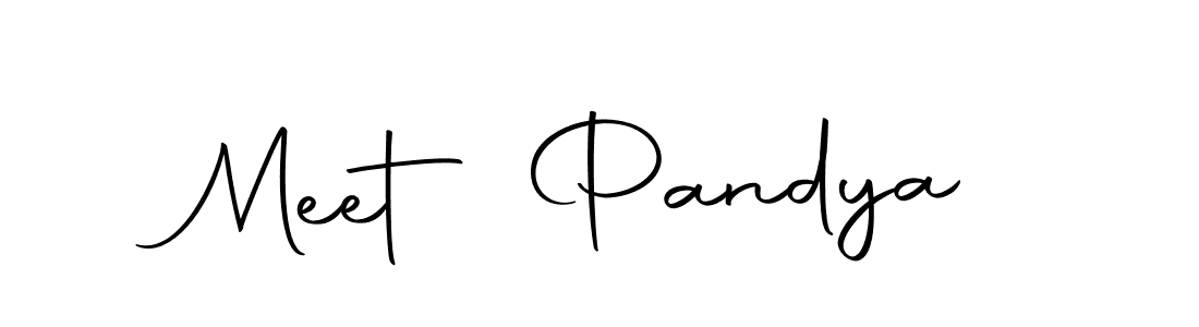 Make a beautiful signature design for name Meet Pandya. With this signature (Autography-DOLnW) style, you can create a handwritten signature for free. Meet Pandya signature style 10 images and pictures png