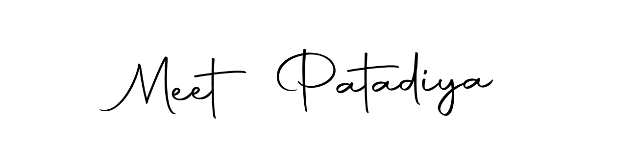 Design your own signature with our free online signature maker. With this signature software, you can create a handwritten (Autography-DOLnW) signature for name Meet Patadiya. Meet Patadiya signature style 10 images and pictures png