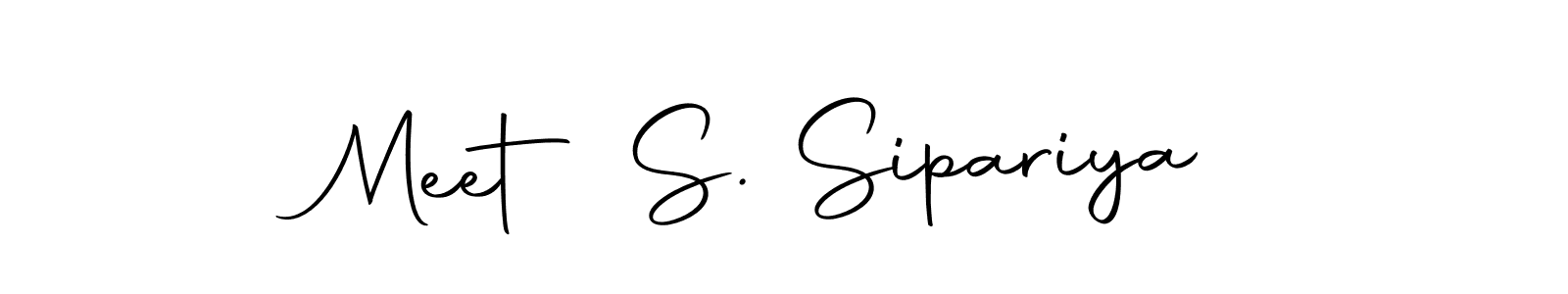 How to make Meet S. Sipariya signature? Autography-DOLnW is a professional autograph style. Create handwritten signature for Meet S. Sipariya name. Meet S. Sipariya signature style 10 images and pictures png