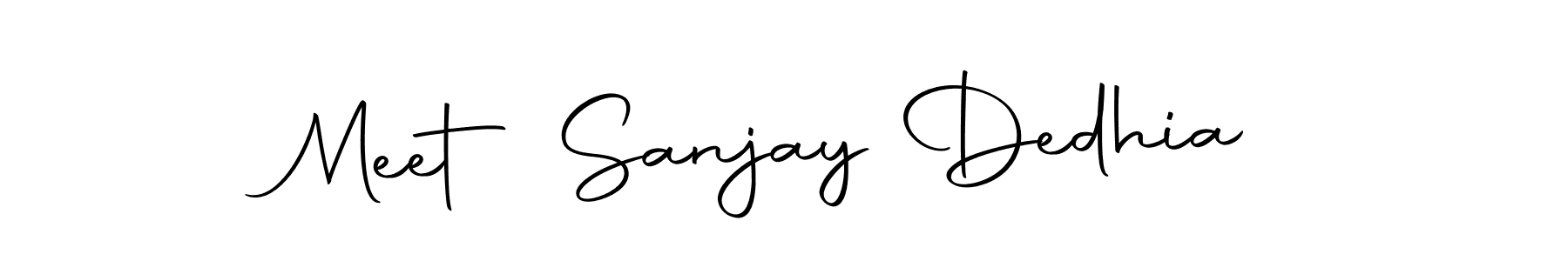 Use a signature maker to create a handwritten signature online. With this signature software, you can design (Autography-DOLnW) your own signature for name Meet Sanjay Dedhia. Meet Sanjay Dedhia signature style 10 images and pictures png