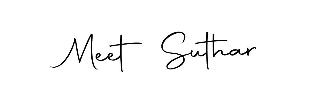 Make a beautiful signature design for name Meet Suthar. With this signature (Autography-DOLnW) style, you can create a handwritten signature for free. Meet Suthar signature style 10 images and pictures png