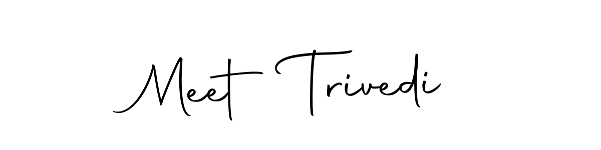 The best way (Autography-DOLnW) to make a short signature is to pick only two or three words in your name. The name Meet Trivedi include a total of six letters. For converting this name. Meet Trivedi signature style 10 images and pictures png