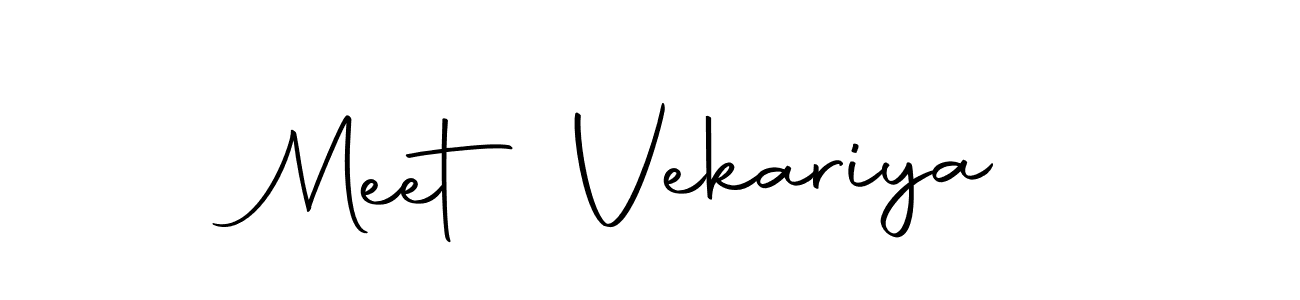 Use a signature maker to create a handwritten signature online. With this signature software, you can design (Autography-DOLnW) your own signature for name Meet Vekariya. Meet Vekariya signature style 10 images and pictures png