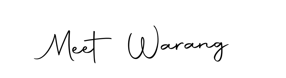 Design your own signature with our free online signature maker. With this signature software, you can create a handwritten (Autography-DOLnW) signature for name Meet Warang. Meet Warang signature style 10 images and pictures png
