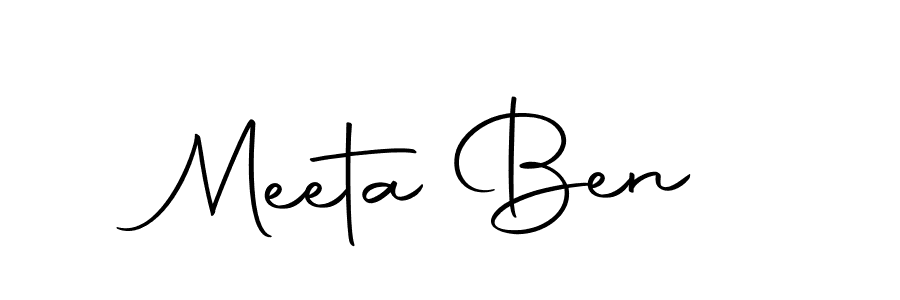 The best way (Autography-DOLnW) to make a short signature is to pick only two or three words in your name. The name Meeta Ben include a total of six letters. For converting this name. Meeta Ben signature style 10 images and pictures png