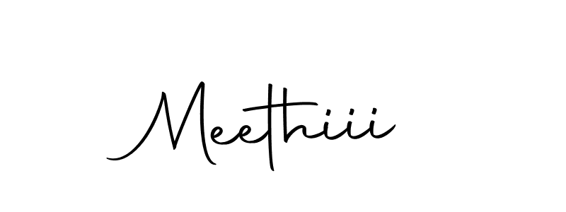 Design your own signature with our free online signature maker. With this signature software, you can create a handwritten (Autography-DOLnW) signature for name Meethiii. Meethiii signature style 10 images and pictures png
