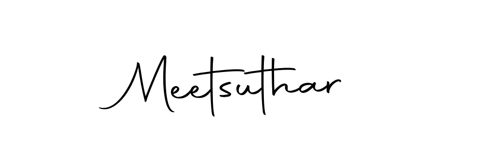 Create a beautiful signature design for name Meetsuthar. With this signature (Autography-DOLnW) fonts, you can make a handwritten signature for free. Meetsuthar signature style 10 images and pictures png