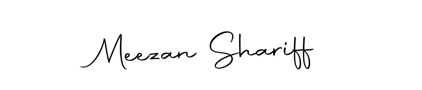 Make a beautiful signature design for name Meezan Shariff. With this signature (Autography-DOLnW) style, you can create a handwritten signature for free. Meezan Shariff signature style 10 images and pictures png