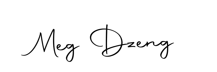 Design your own signature with our free online signature maker. With this signature software, you can create a handwritten (Autography-DOLnW) signature for name Meg Dzeng. Meg Dzeng signature style 10 images and pictures png