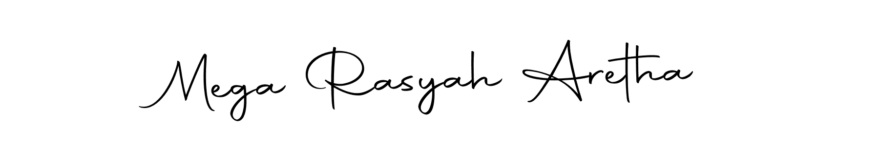 Use a signature maker to create a handwritten signature online. With this signature software, you can design (Autography-DOLnW) your own signature for name Mega Rasyah Aretha. Mega Rasyah Aretha signature style 10 images and pictures png