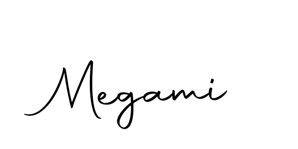 Create a beautiful signature design for name Megami. With this signature (Autography-DOLnW) fonts, you can make a handwritten signature for free. Megami signature style 10 images and pictures png