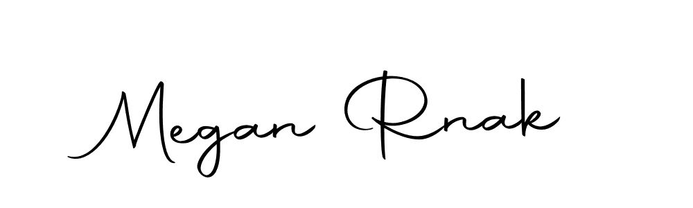 Create a beautiful signature design for name Megan Rnak. With this signature (Autography-DOLnW) fonts, you can make a handwritten signature for free. Megan Rnak signature style 10 images and pictures png