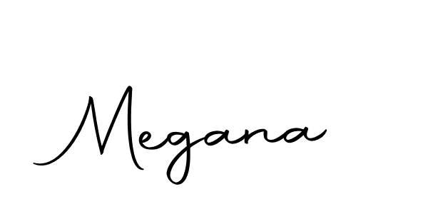 Create a beautiful signature design for name Megana. With this signature (Autography-DOLnW) fonts, you can make a handwritten signature for free. Megana signature style 10 images and pictures png