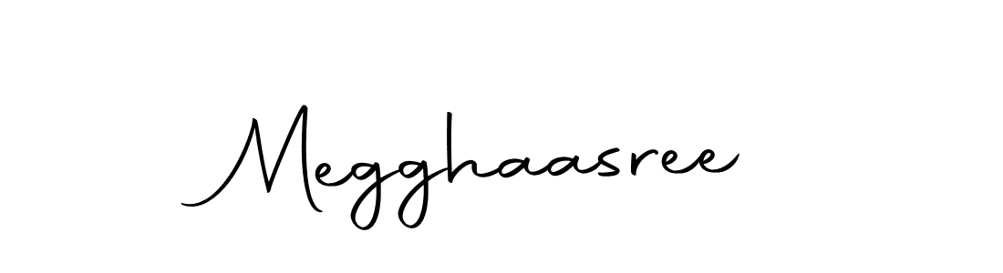 Megghaasree stylish signature style. Best Handwritten Sign (Autography-DOLnW) for my name. Handwritten Signature Collection Ideas for my name Megghaasree. Megghaasree signature style 10 images and pictures png