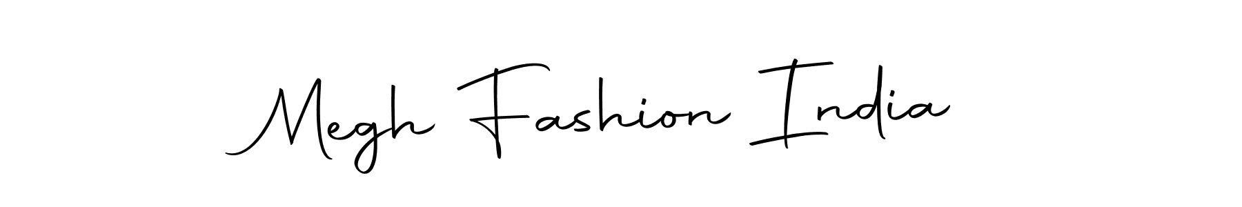 Use a signature maker to create a handwritten signature online. With this signature software, you can design (Autography-DOLnW) your own signature for name Megh Fashion India. Megh Fashion India signature style 10 images and pictures png