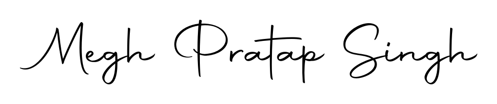 A stylish, flowing autograph style designed for name Megh Pratap Singh using Autography-DOLnW typography. Perfect for digital creative projects. Megh Pratap Singh signature style 10 images and pictures png
