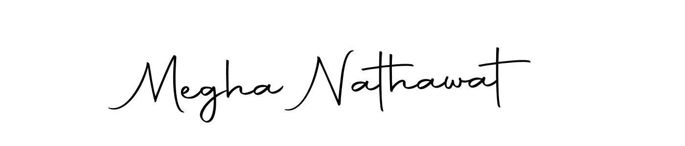 Design your own signature with our free online signature maker. With this signature software, you can create a handwritten (Autography-DOLnW) signature for name Megha Nathawat. Megha Nathawat signature style 10 images and pictures png