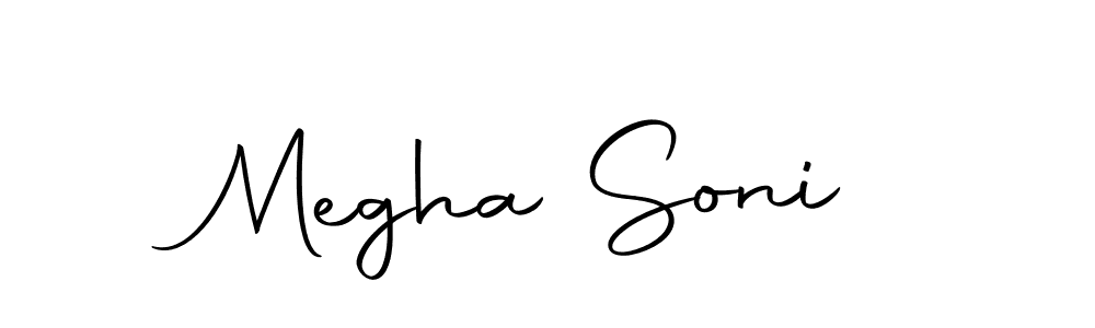 Make a beautiful signature design for name Megha Soni. With this signature (Autography-DOLnW) style, you can create a handwritten signature for free. Megha Soni signature style 10 images and pictures png