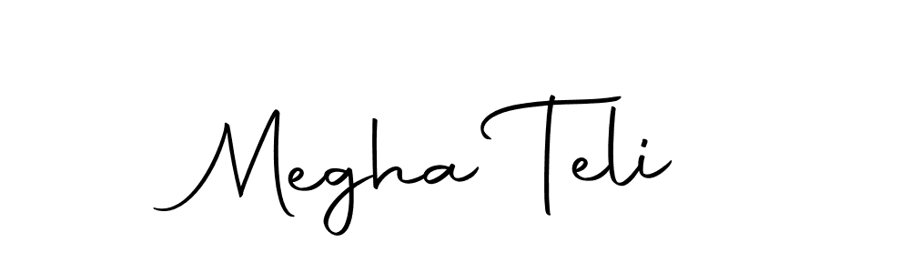 Also we have Megha Teli name is the best signature style. Create professional handwritten signature collection using Autography-DOLnW autograph style. Megha Teli signature style 10 images and pictures png