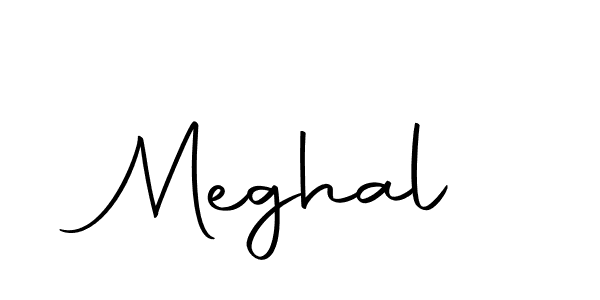 Create a beautiful signature design for name Meghal. With this signature (Autography-DOLnW) fonts, you can make a handwritten signature for free. Meghal signature style 10 images and pictures png