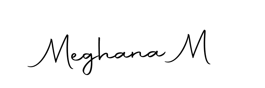 Make a beautiful signature design for name Meghana M. Use this online signature maker to create a handwritten signature for free. Meghana M signature style 10 images and pictures png