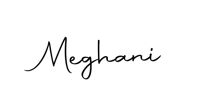 Make a beautiful signature design for name Meghani. With this signature (Autography-DOLnW) style, you can create a handwritten signature for free. Meghani signature style 10 images and pictures png