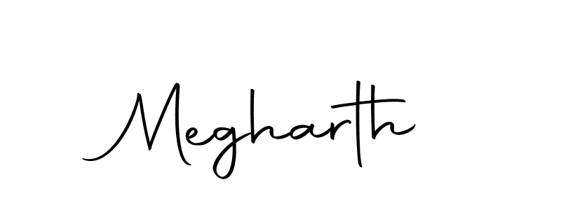 You should practise on your own different ways (Autography-DOLnW) to write your name (Megharth) in signature. don't let someone else do it for you. Megharth signature style 10 images and pictures png