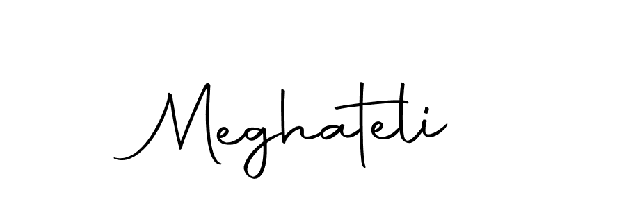 Design your own signature with our free online signature maker. With this signature software, you can create a handwritten (Autography-DOLnW) signature for name Meghateli. Meghateli signature style 10 images and pictures png