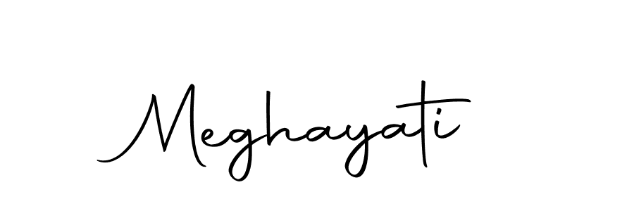 Use a signature maker to create a handwritten signature online. With this signature software, you can design (Autography-DOLnW) your own signature for name Meghayati. Meghayati signature style 10 images and pictures png