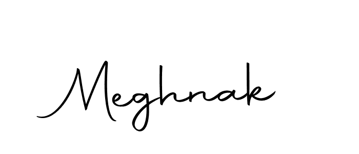 Use a signature maker to create a handwritten signature online. With this signature software, you can design (Autography-DOLnW) your own signature for name Meghnak. Meghnak signature style 10 images and pictures png
