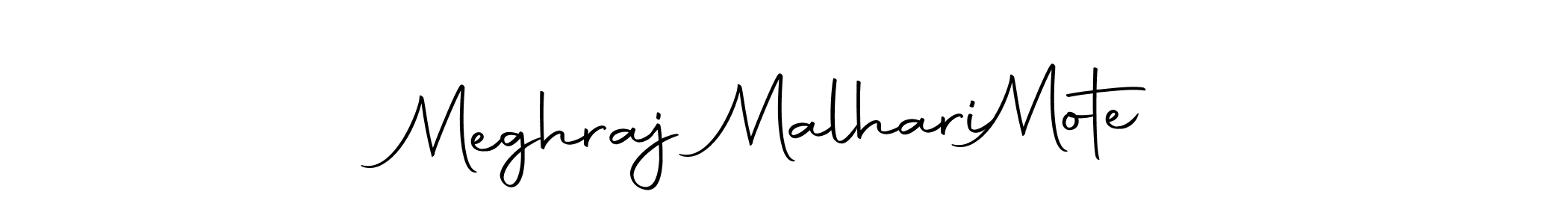 You can use this online signature creator to create a handwritten signature for the name Meghraj Malhari  Mote. This is the best online autograph maker. Meghraj Malhari  Mote signature style 10 images and pictures png