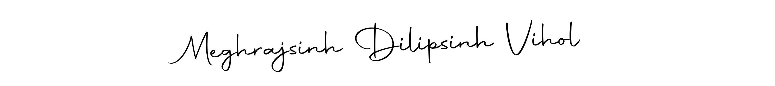 You should practise on your own different ways (Autography-DOLnW) to write your name (Meghrajsinh Dilipsinh Vihol) in signature. don't let someone else do it for you. Meghrajsinh Dilipsinh Vihol signature style 10 images and pictures png