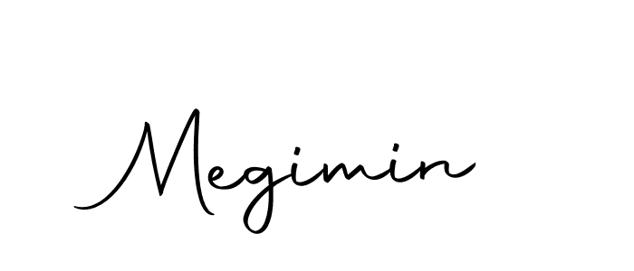 Use a signature maker to create a handwritten signature online. With this signature software, you can design (Autography-DOLnW) your own signature for name Megimin. Megimin signature style 10 images and pictures png