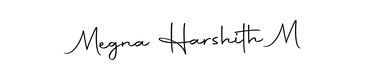 You should practise on your own different ways (Autography-DOLnW) to write your name (Megna Harshith M) in signature. don't let someone else do it for you. Megna Harshith M signature style 10 images and pictures png
