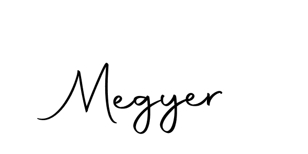 Use a signature maker to create a handwritten signature online. With this signature software, you can design (Autography-DOLnW) your own signature for name Megyer. Megyer signature style 10 images and pictures png