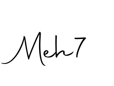 if you are searching for the best signature style for your name Meh7. so please give up your signature search. here we have designed multiple signature styles  using Autography-DOLnW. Meh7 signature style 10 images and pictures png