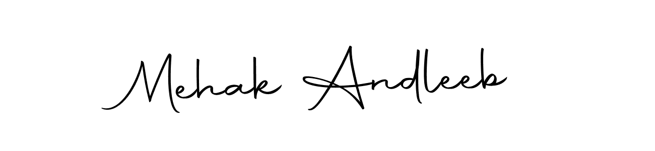 Once you've used our free online signature maker to create your best signature Autography-DOLnW style, it's time to enjoy all of the benefits that Mehak Andleeb name signing documents. Mehak Andleeb signature style 10 images and pictures png
