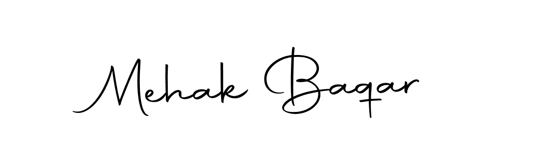 How to make Mehak Baqar signature? Autography-DOLnW is a professional autograph style. Create handwritten signature for Mehak Baqar name. Mehak Baqar signature style 10 images and pictures png