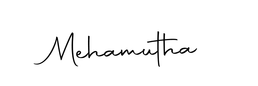Design your own signature with our free online signature maker. With this signature software, you can create a handwritten (Autography-DOLnW) signature for name Mehamutha. Mehamutha signature style 10 images and pictures png