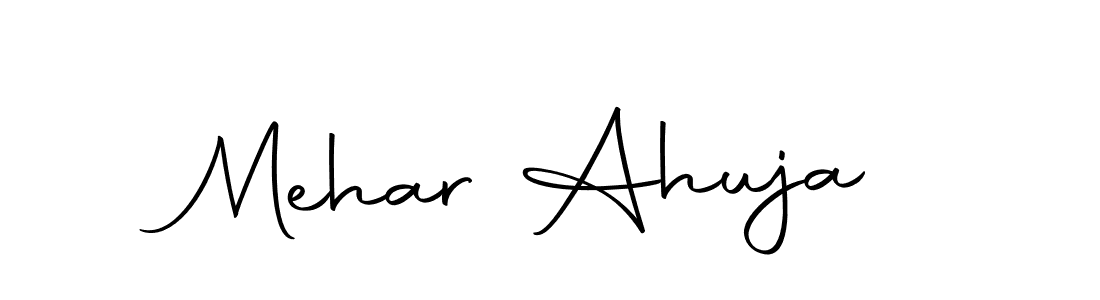 Make a short Mehar Ahuja signature style. Manage your documents anywhere anytime using Autography-DOLnW. Create and add eSignatures, submit forms, share and send files easily. Mehar Ahuja signature style 10 images and pictures png