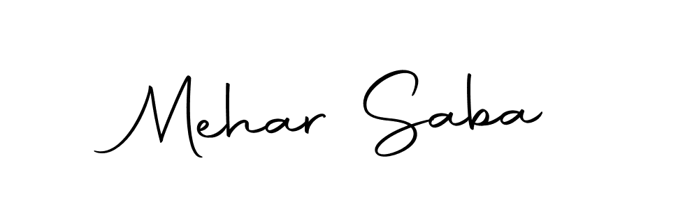 You should practise on your own different ways (Autography-DOLnW) to write your name (Mehar Saba) in signature. don't let someone else do it for you. Mehar Saba signature style 10 images and pictures png