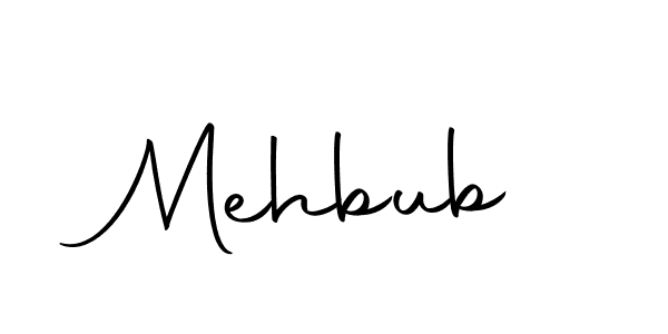 Make a beautiful signature design for name Mehbub. With this signature (Autography-DOLnW) style, you can create a handwritten signature for free. Mehbub signature style 10 images and pictures png