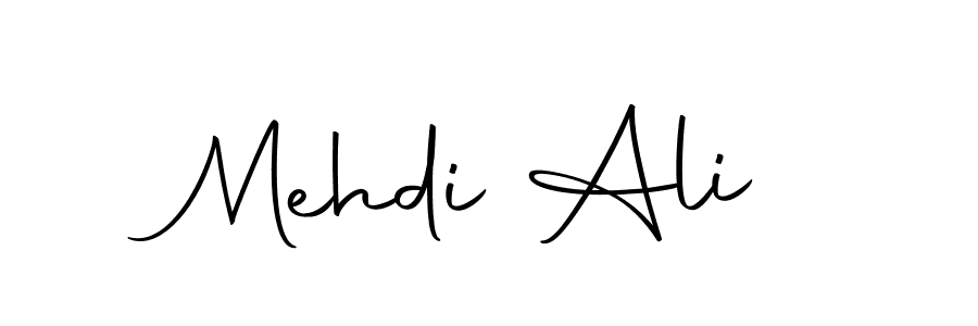 How to make Mehdi Ali name signature. Use Autography-DOLnW style for creating short signs online. This is the latest handwritten sign. Mehdi Ali signature style 10 images and pictures png