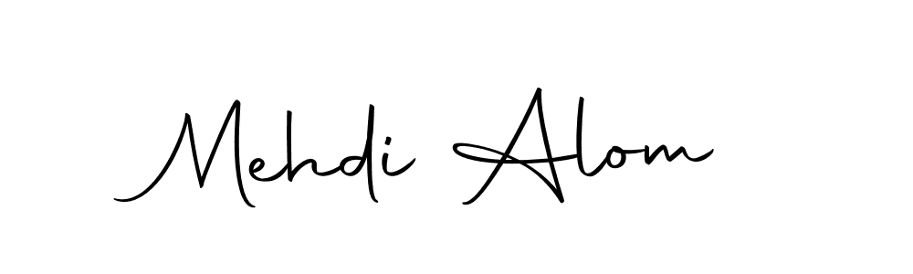 You should practise on your own different ways (Autography-DOLnW) to write your name (Mehdi Alom) in signature. don't let someone else do it for you. Mehdi Alom signature style 10 images and pictures png