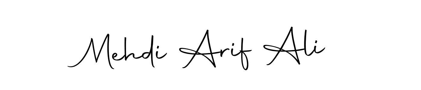 Also we have Mehdi Arif Ali name is the best signature style. Create professional handwritten signature collection using Autography-DOLnW autograph style. Mehdi Arif Ali signature style 10 images and pictures png